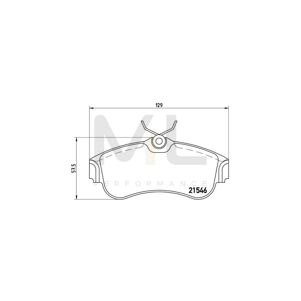 Brembo P 56 022 Brake Pad Set Excl. Wear Warning Contact | ML Performance Car Parts