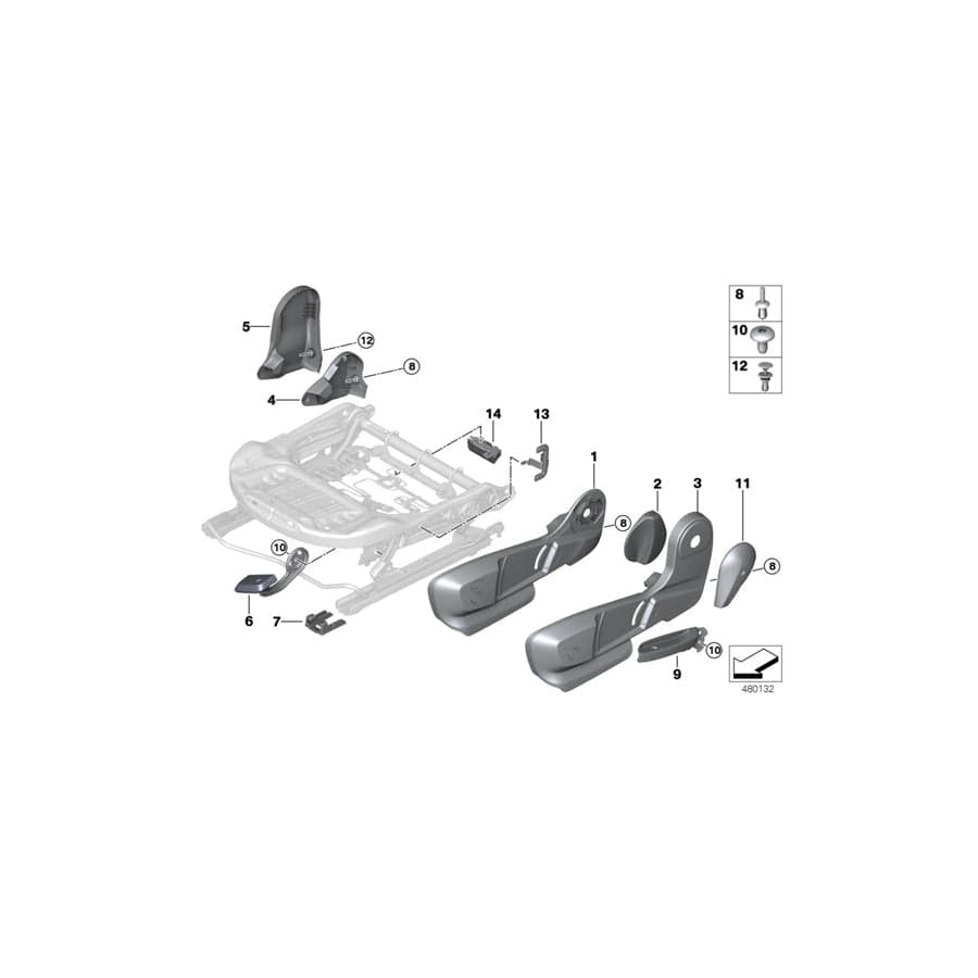 Genuine BMW 52107416575 F45 F46 Expanding Rivet CANBERRABEIGE (Inc. X1 20dX, 216i & 225iX) | ML Performance UK Car Parts