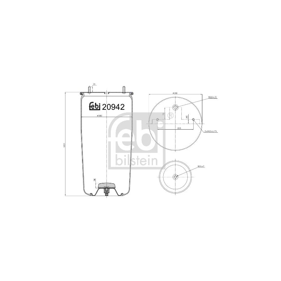 Febi Bilstein 20942 Boot, Air Suspension