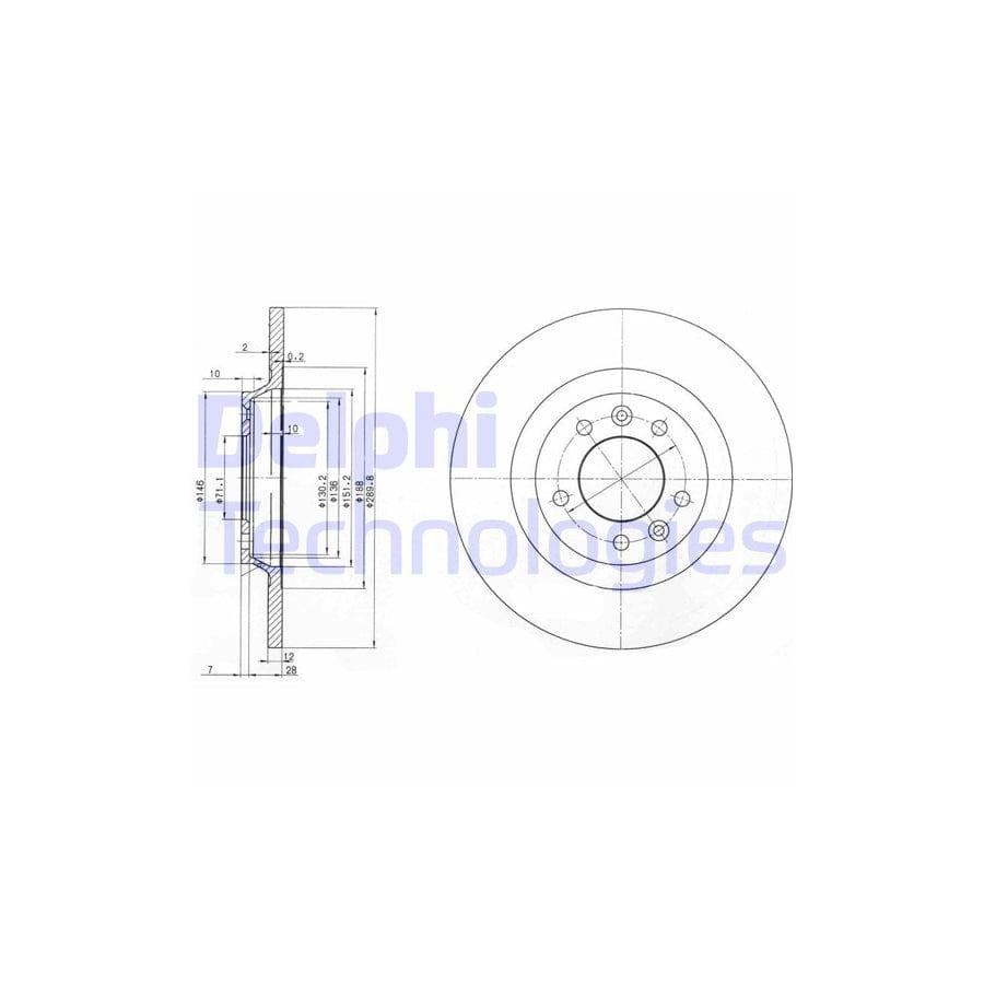 Delphi Bg3836 Brake Disc