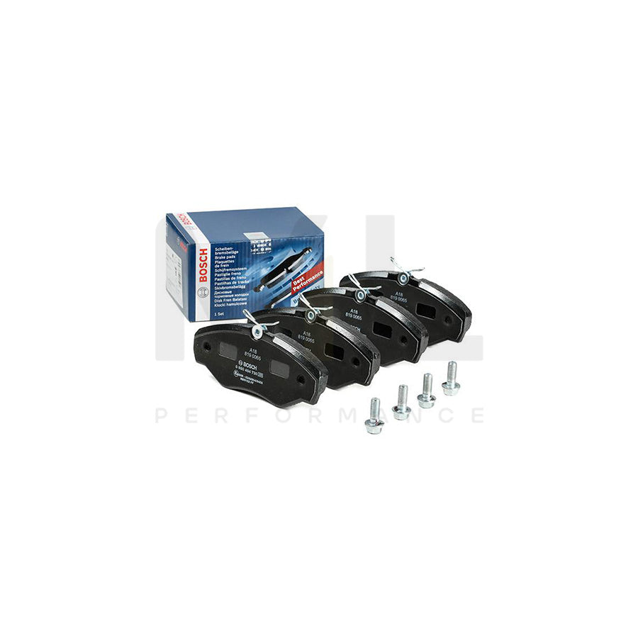 Bosch 0986494730 Brake Pad Set With Anti-Squeak Plate, With Bolts/Screws, With Accessories BP1745 | ML Performance Car Parts