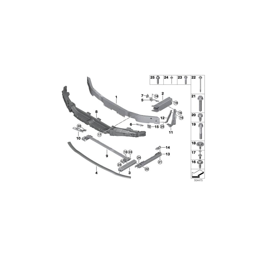 Genuine BMW Mini 51117418290 F39 F45 Nut Plate M12 (Inc. 218i, 220d & X2 20i) | ML Performance UK Car Parts