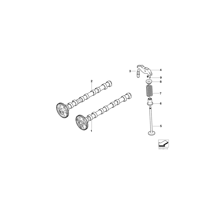 Genuine BMW 11317790596 E87 E61 E90 Camshaft Exhaust (Inc. 120d, 320d & 118d) | ML Performance UK Car Parts