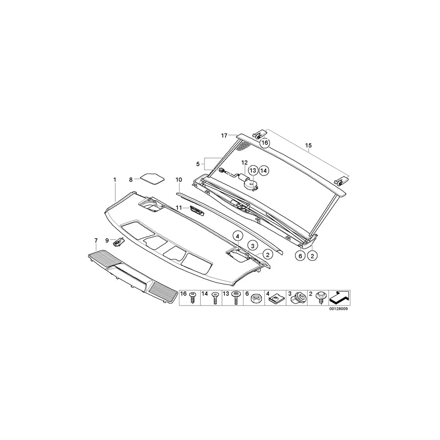 Genuine BMW 51469143454 E65 E66 Electric Sun Blind SCHWARZ (Inc. 760Li, 740d & 730Ld) | ML Performance UK