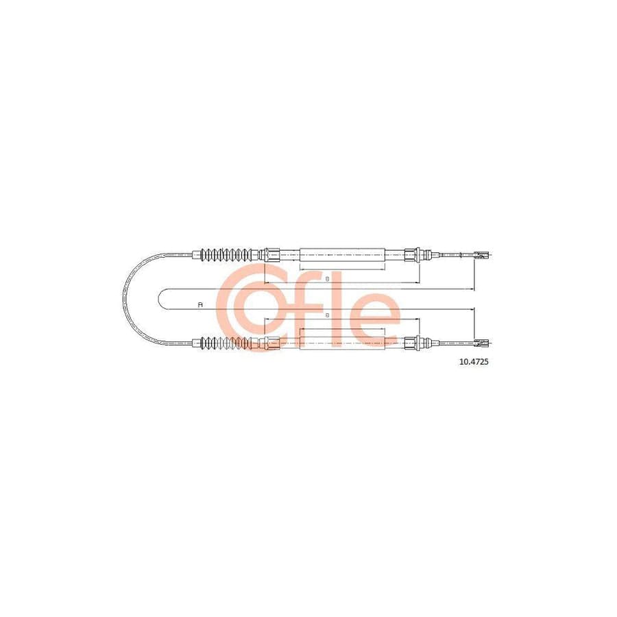 Cofle 92.10.4725 Hand Brake Cable