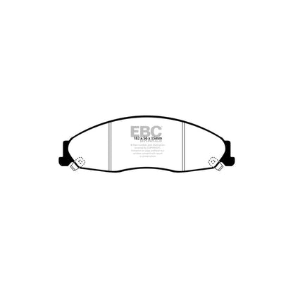 EBC PD02KF148 Cadillac Redstuff Front Brake Pad & Plain Disc Kit (Inc. CTS & STS) 2 | ML Performance UK Car Parts