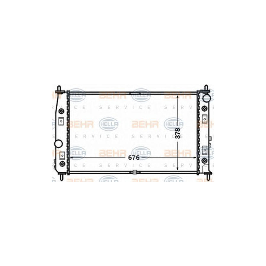 Hella 8MK 376 766-531 Engine Radiator