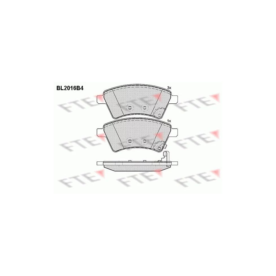 Fte BL2016B4 Brake Pad Set | ML Performance UK Car Parts