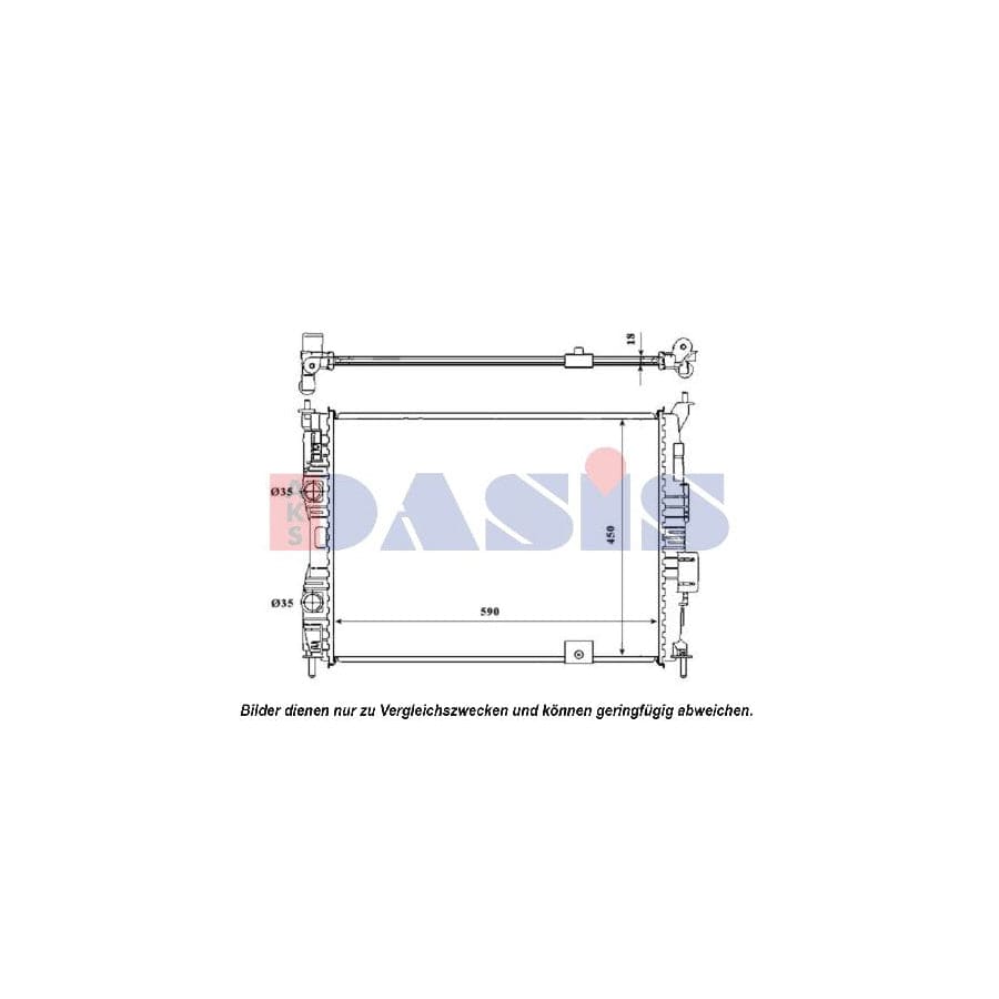 AKS Dasis 070129N Engine Radiator For Nissan Qashqai / Qashqai+2 I (J10, Nj10) | ML Performance UK