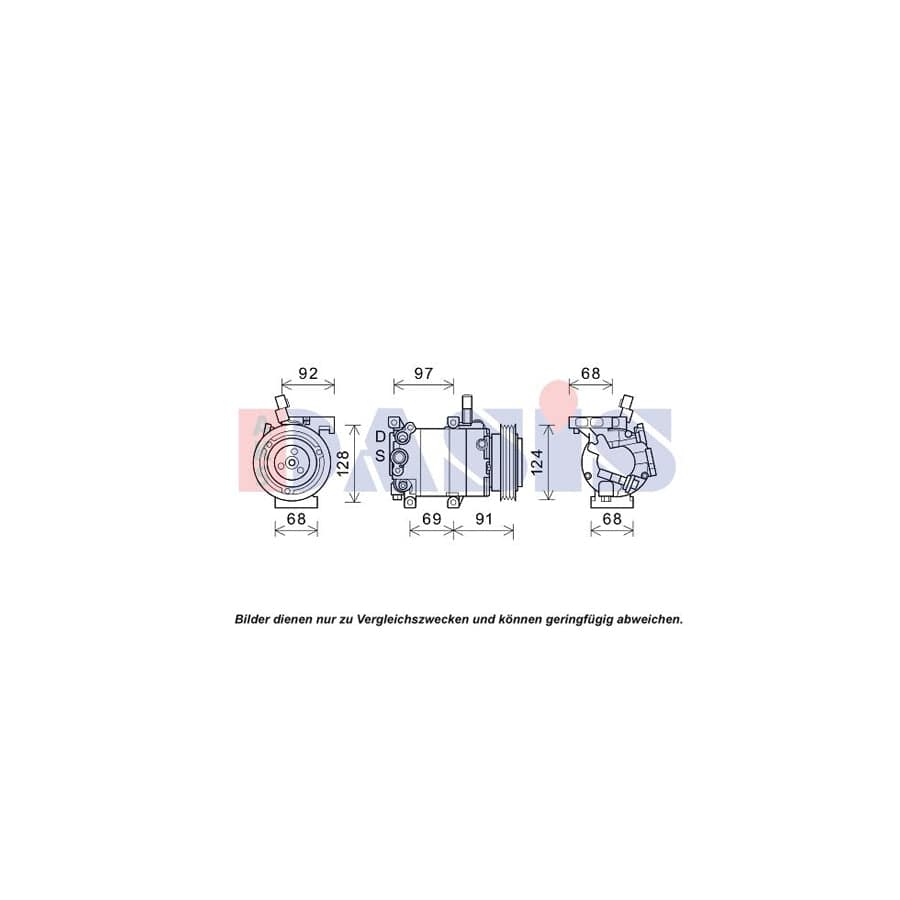 AKS Dasis 852834N Compressor, Air Conditioning For Hyundai Accent | ML Performance UK