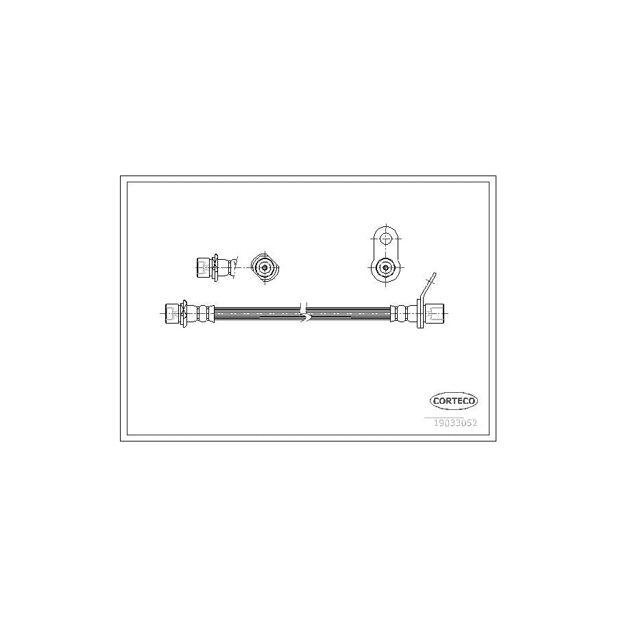 Corteco 19033052 Brake Hose For Toyota Avensis | ML Performance UK