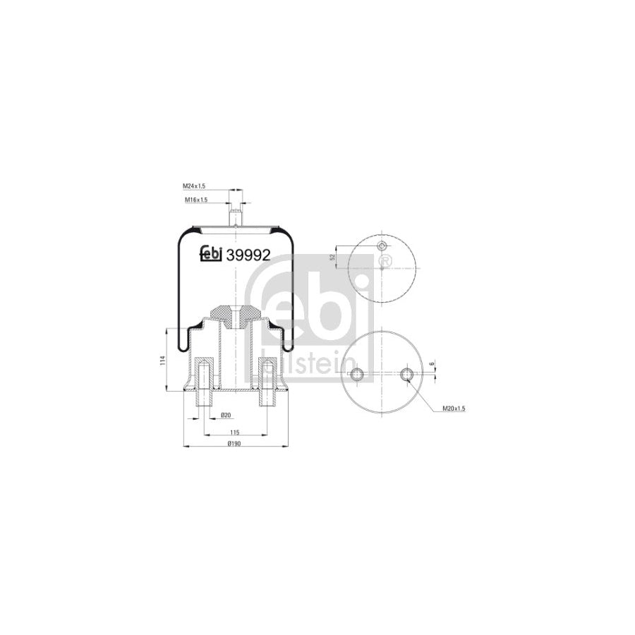 Febi Bilstein 39992 Boot, Air Suspension