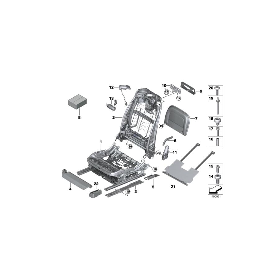 Genuine BMW 52107416453 G12 Cover, Seat Rail, Front Left OYSTER (Inc. 750LiX 4.4, 740LdX & 740Le) | ML Performance UK Car Parts