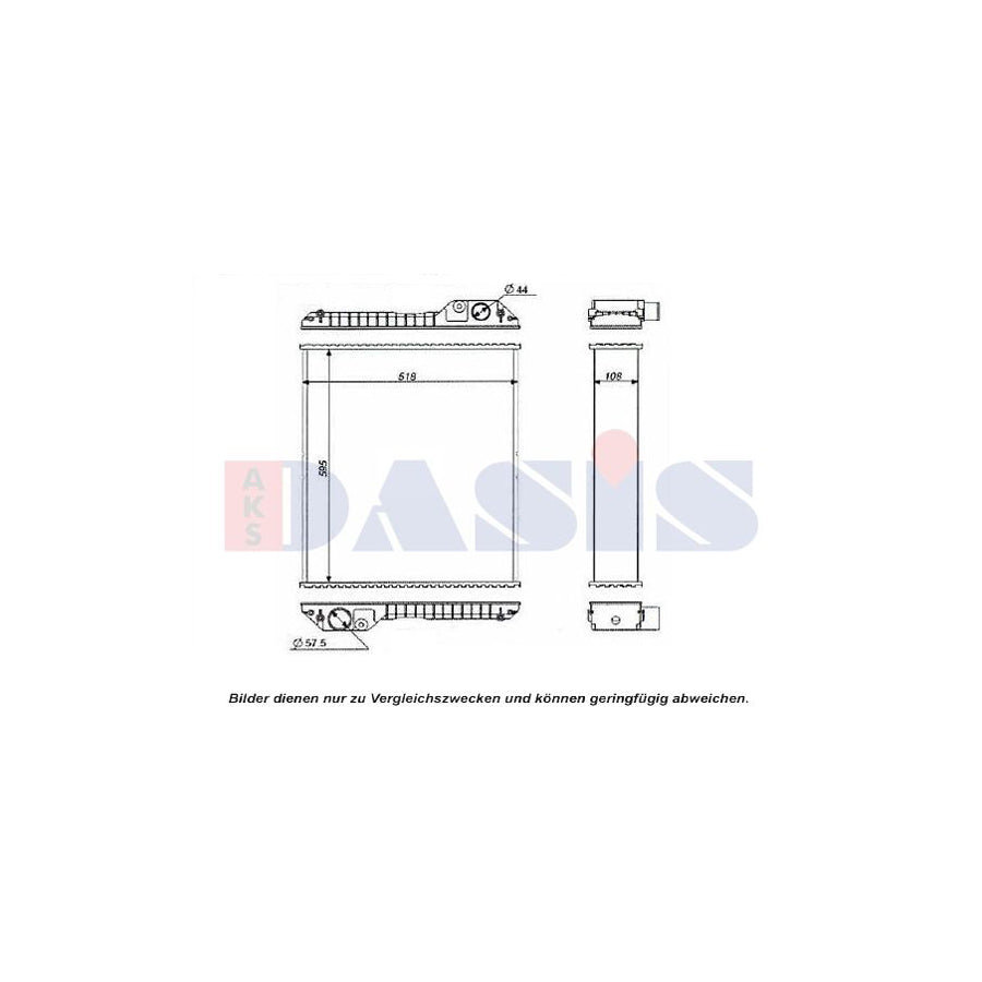 AKS Dasis 440593N Engine Radiator | ML Performance UK