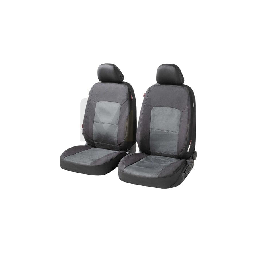 WALSER Ellington , ZIPP IT Premium 11864 Car seat cover Black/Grey, Polyester, Front | ML Performance Car Parts