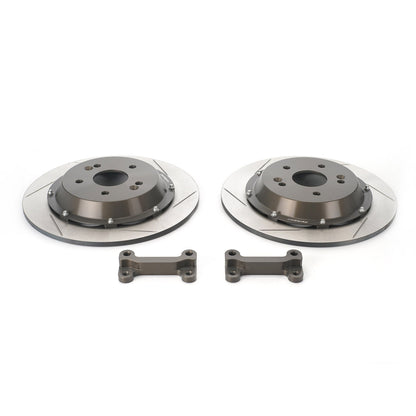 Paragon 2-Piece Brake Discs Rear Pair 324mm x 9mm (12.76" x 0.35") - Honda Civic Type R FD2 - Larger Rotor