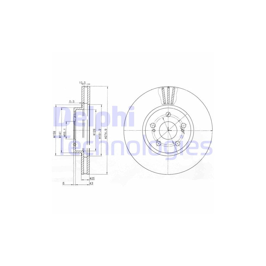 Delphi Bg3823 Brake Disc