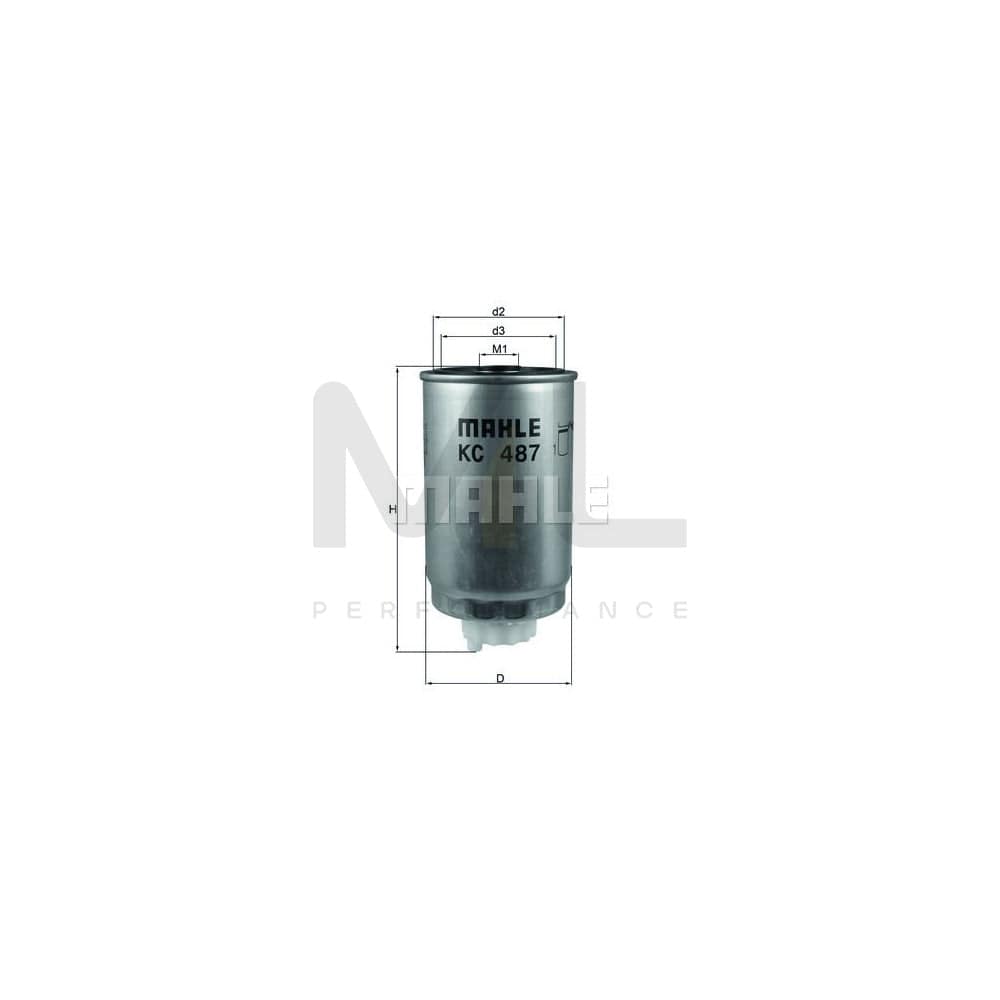 MAHLE ORIGINAL KC 487 Fuel filter Spin-on Filter | ML Performance Car Parts