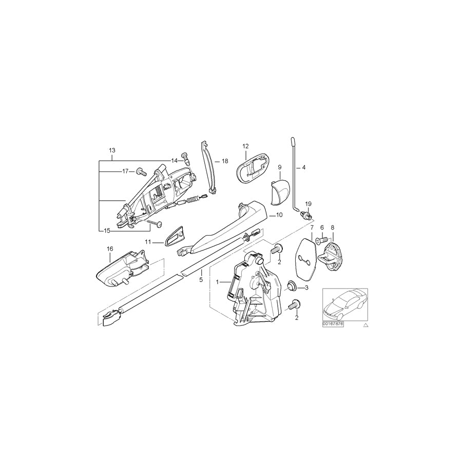 Genuine BMW 51227011245 E46 Door Lock With Motor Actuator, Left (Inc. 325i, 316i 1.6 & 316i) | ML Performance UK Car Parts