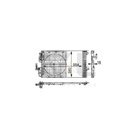 MAHLE ORIGINAL AC 337 000P Air conditioning condenser with holder, with dryer, with pressure switch | ML Performance Car Parts