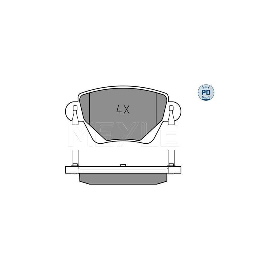 Meyle 025 235 5717/Pd Brake Pad Set