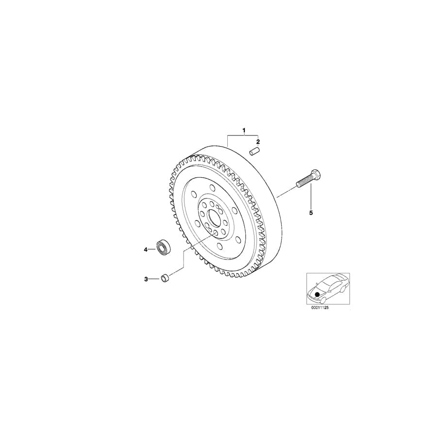 Genuine BMW 21217512329 E46 Twin Mass Flywheel (Inc. 330d & 330xd) | ML Performance UK Car Parts