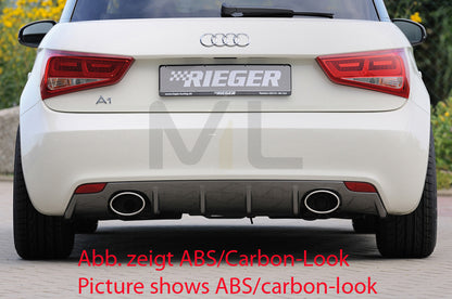 Rieger 00044110 Audi 8X A1 Rear Diffuser 1 | ML Performance UK Car Parts