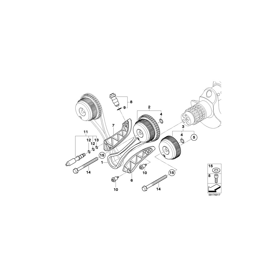 Genuine BMW 11317841167 E92 E93 E90 Camshaft Exhaust Zyl.5-8 (Inc. M3) | ML Performance UK Car Parts