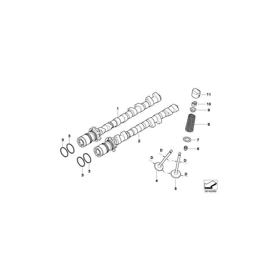 Genuine BMW 11317838187 E92 E93 Inlet Camshaft Zyl.1-4 (Inc. M3) | ML Performance UK Car Parts