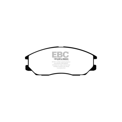 EBC PD01KF718 Hyundai Terracan Greenstuff Front Brake Pad & Plain Disc Kit  2 | ML Performance UK Car Parts