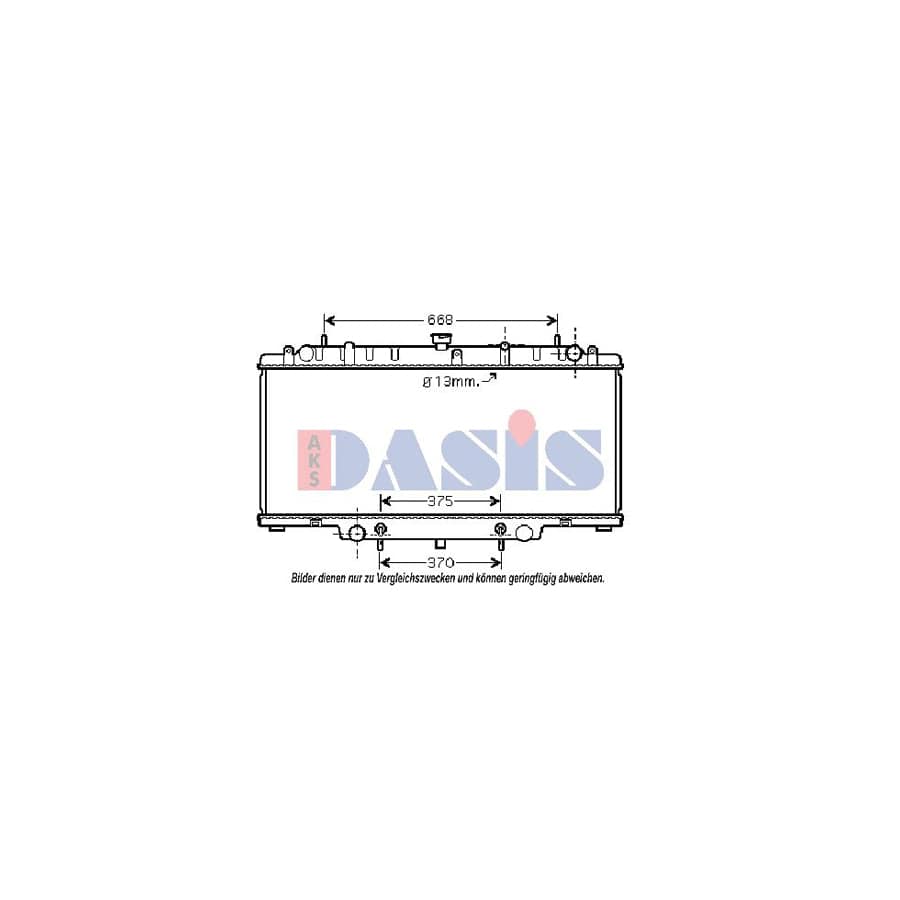 AKS Dasis 070132N Engine Radiator For Nissan Patrol Gr V Off-Road (Y61) | ML Performance UK