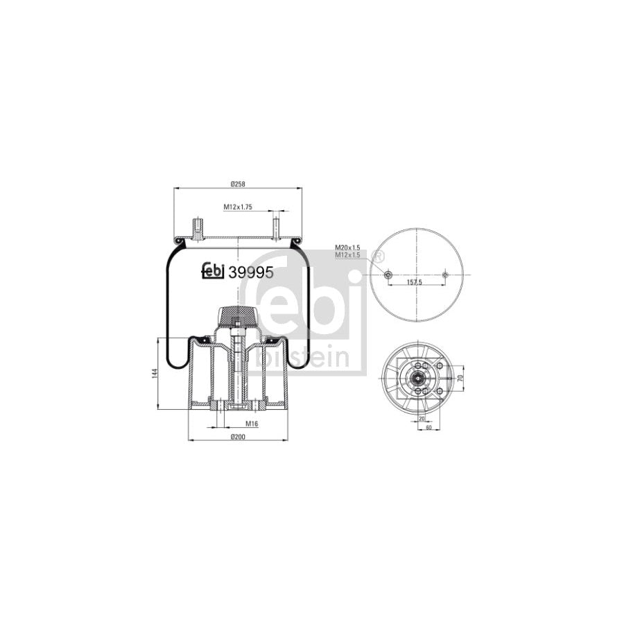 Febi Bilstein 39995 Boot, Air Suspension