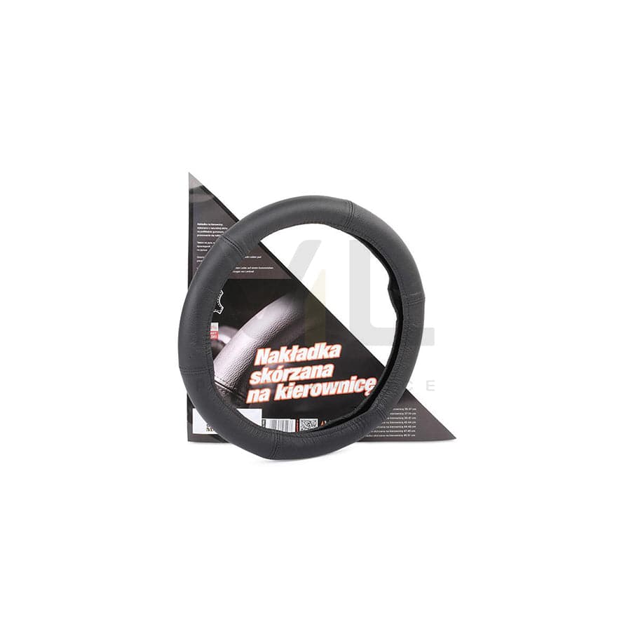 MAMMOOTH CP10060 Steering wheel cover Black, Ø: 35-37cm, Leather | ML Performance Car Parts