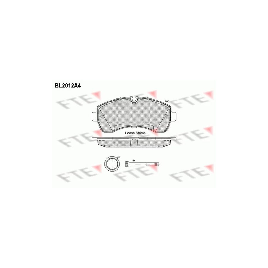 Fte BL2012A4 Brake Pad Set | ML Performance UK Car Parts