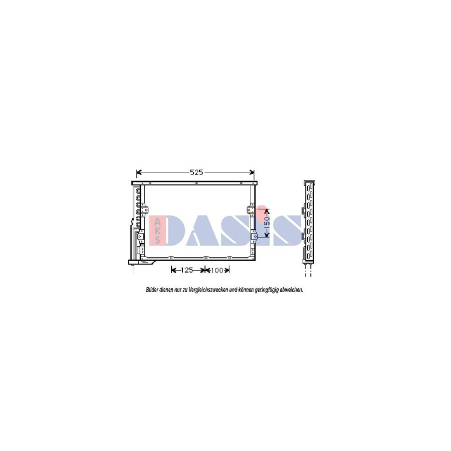 AKS Dasis 052003N Air Conditioning Condenser For BMW Z3 | ML Performance UK