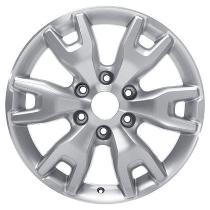 GENUINE FORD 1737243 x4 SET OF 4 RANGER ALLOY WHEEL 18" 6-SPOKE Y DESIGN, SILVER 2012 - 01/2019 | ML Performance UK