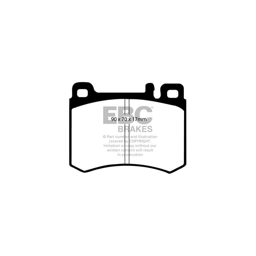 EBC PDKF1268 Mercedes-Benz R107 Ultimax Front Brake Pad & Plain Disc Kit - ATE Caliper 2 | ML Performance UK Car Parts