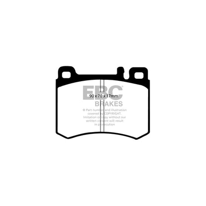 EBC PDKF1268 Mercedes-Benz R107 Ultimax Front Brake Pad & Plain Disc Kit - ATE Caliper 2 | ML Performance UK Car Parts