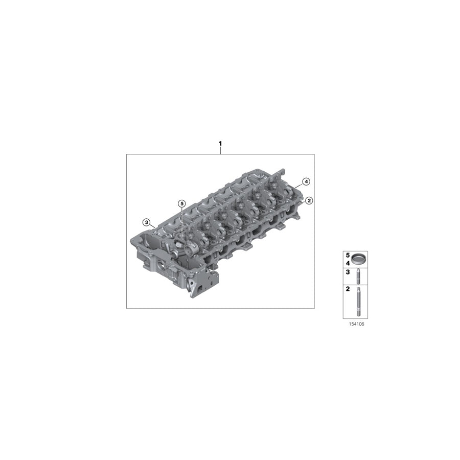 Genuine BMW 11127588249 F01 E60 E71 Cylinder Head (Inc. 535i, M & Z4 35is) | ML Performance UK Car Parts