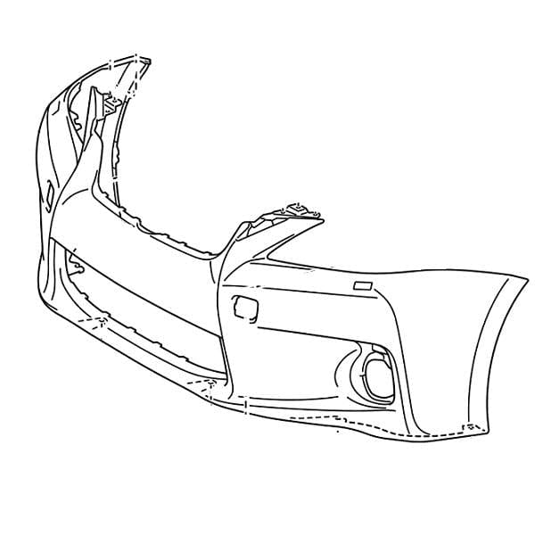 Genuine Lexus 52119-76903 CT Phase 1 Front Bumper