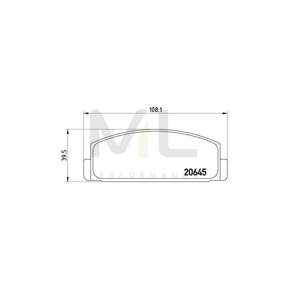 Brembo P 54 003 Brake Pad Set Excl. Wear Warning Contact | ML Performance Car Parts