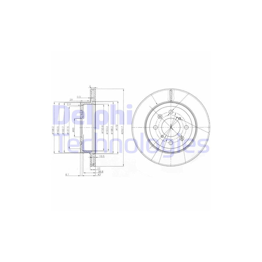 Delphi Bg3884 Brake Disc