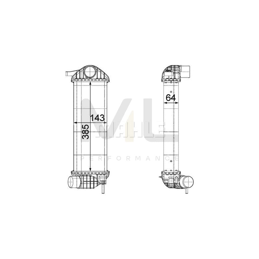 MAHLE ORIGINAL CI 244 000P Intercooler for RENAULT KANGOO | ML Performance Car Parts