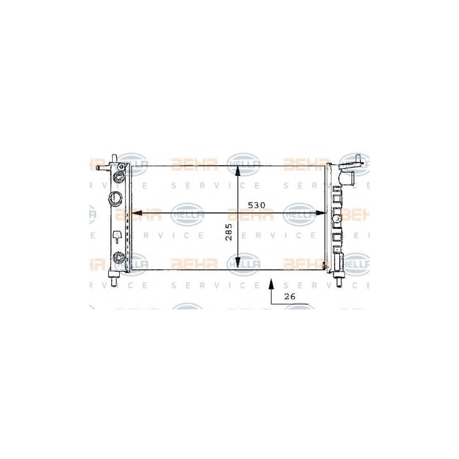 Hella 8MK 376 712-011 Engine Radiator