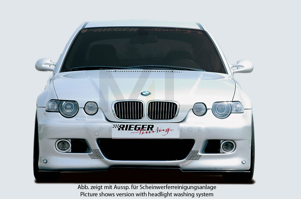 Rieger 00050302 BMW 3 Series E46 Front Bumper 3 | ML Performance UK Car Parts