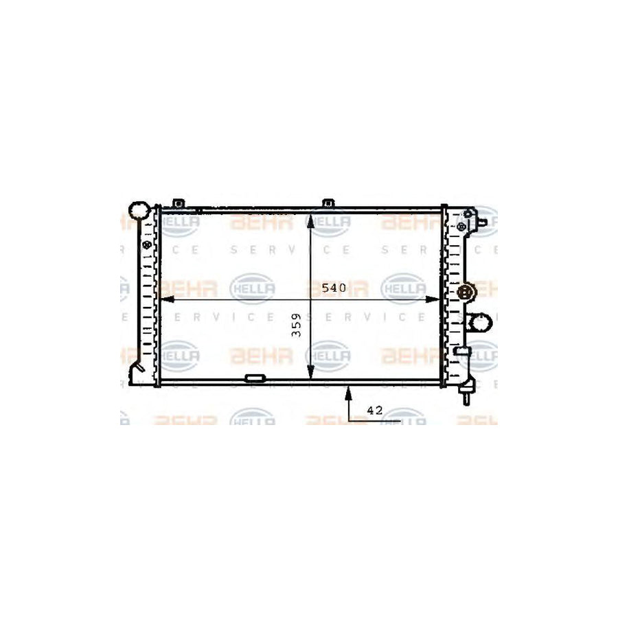 Hella 8MK 376 711-791 Engine Radiator