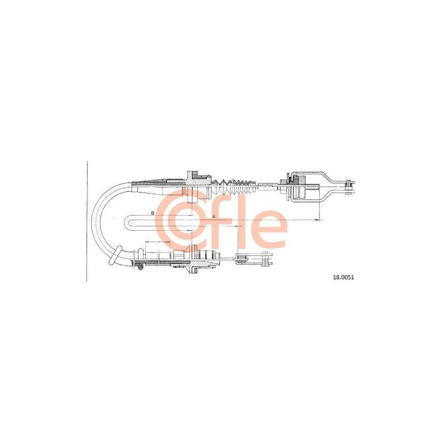 Cofle 92.18.0051 Clutch Cable For Nissan Primera