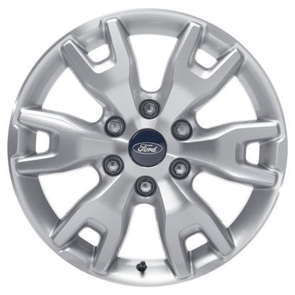 GENUINE FORD 1737243 x4 SET OF 4 RANGER ALLOY WHEEL 18" 6-SPOKE Y DESIGN, SILVER 2012 - 01/2019 | ML Performance UK