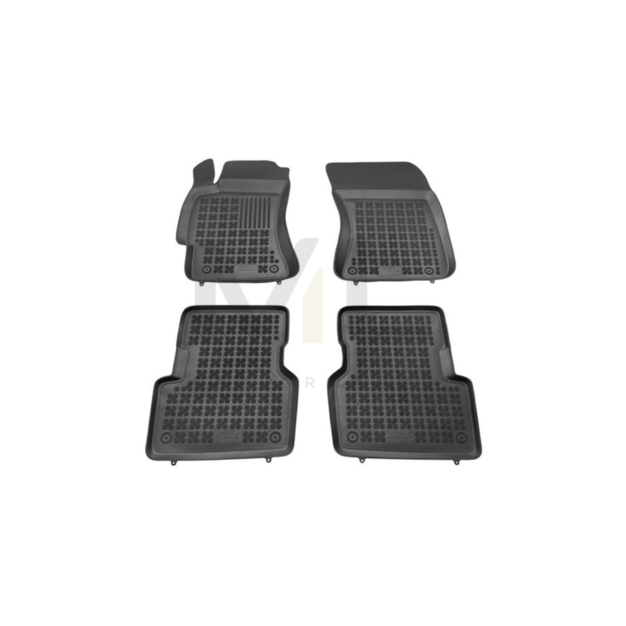 REZAW PLAST 202704 Floor mat set for SUBARU Forester II (SG) Elastomer, Front and Rear, Black | ML Performance Car Parts