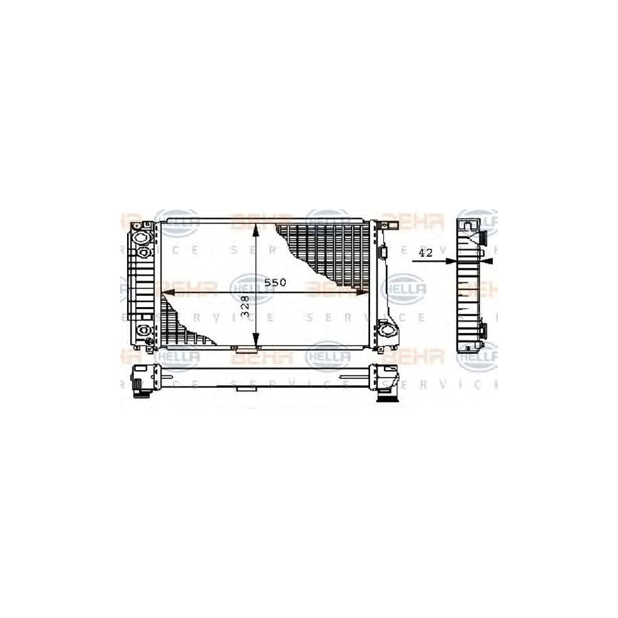 Hella 8MK 376 711-661 Engine Radiator